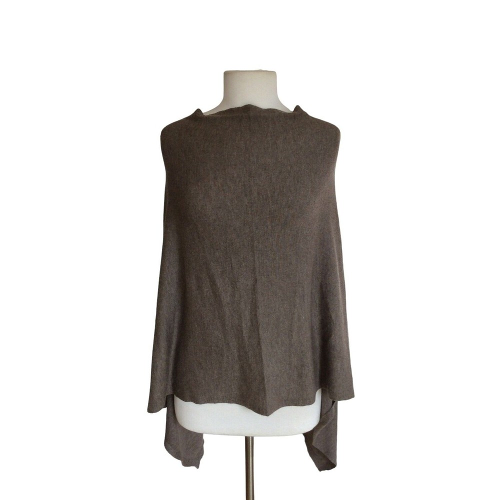 Sage Designs Poncho Womens One Size S M L Olive Green Wool Blend Boho Lagenlook